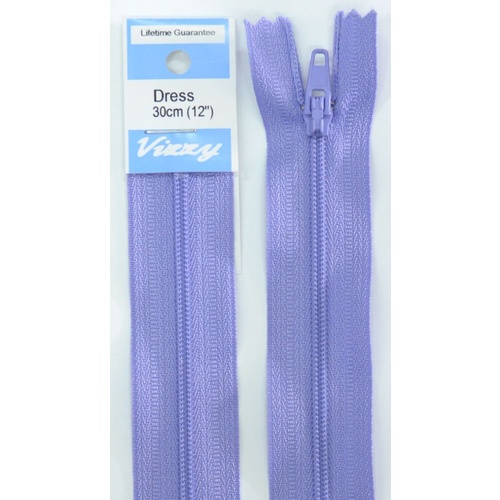 Vizzy Dress Zip, 30cm Colour 40 IRIS