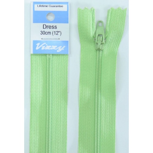 Vizzy Dress Zip, 30cm Colour 41 NIL GREEN