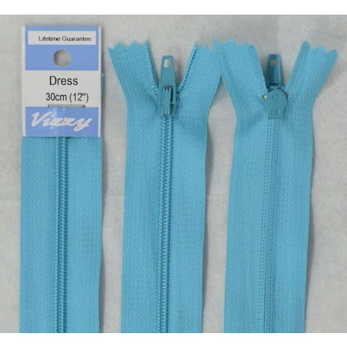 Vizzy Dress Zip, 30cm Colour 86 AQUA