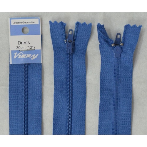 Vizzy Dress Zip, 30cm Colour 87 DENIM