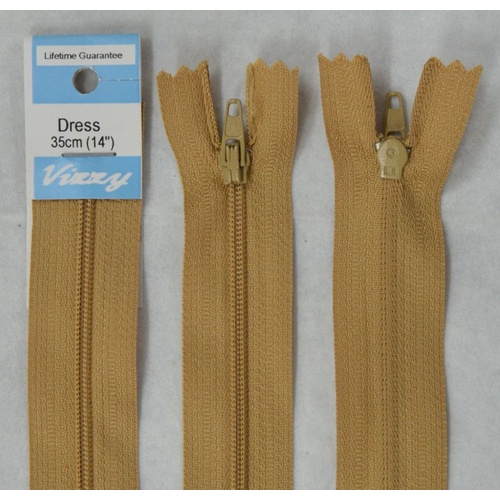 Vizzy Dress Zip, 35cm Colour 08 FAWN