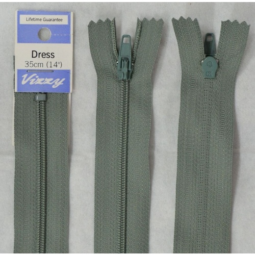 Vizzy Dress Zip, 35cm Colour 49 LIGHT STEEL