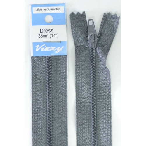 Vizzy Dress Zip, 35cm Colour 62 GREY