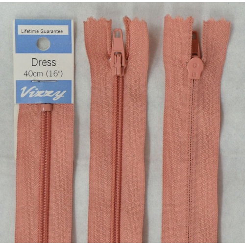 Vizzy Dress Zip, 40cm Colour 24 LOBSTER