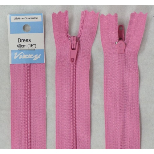 Vizzy Dress Zip, 40cm Colour 28 LOLLY PINK
