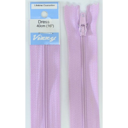Vizzy Dress Zip, 40cm Colour 39 MAUVE