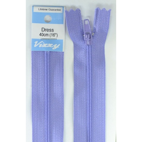 Vizzy Dress Zip, 40cm Colour 40 IRIS