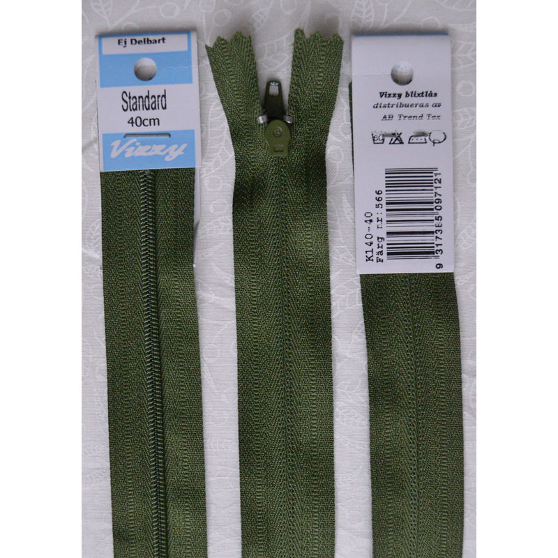 Vizzy Dress Zip, 40cm Colour 40 KHAKI (Foreign)