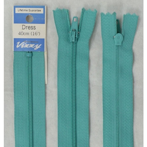 Vizzy Dress Zip, 40cm Colour 42 TURQUOISE