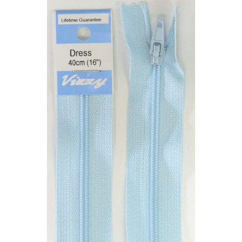 Vizzy Dress Zip, 40cm Colour 50 SKY BLUE