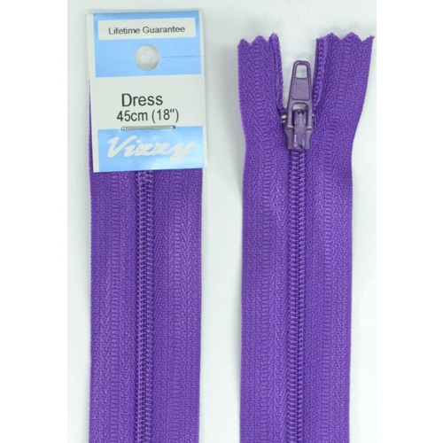 Vizzy Dress Zip, 45cm Colour 109 PURPLE
