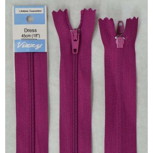 Vizzy Dress Zip, 45cm Colour 123 GARDEN ROSE