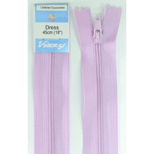 Vizzy Dress Zip, 45cm Colour 39 MAUVE