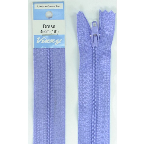 Vizzy Dress Zip, 45cm Colour 40 IRIS