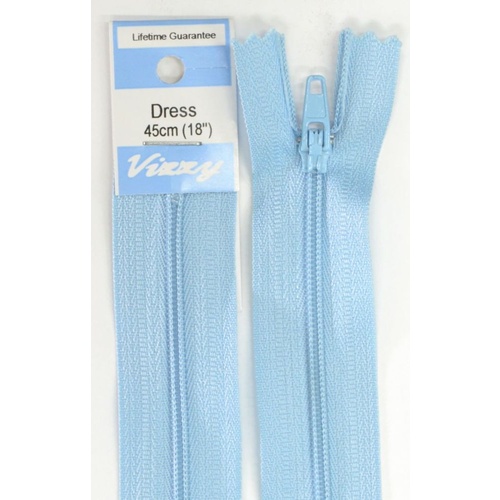 Vizzy Dress Zip, 45cm Colour 52 CORNFLOWER BLUE