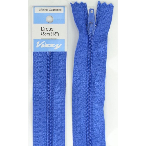 Vizzy Dress Zip, 45cm Colour 55 ROYAL BLUE