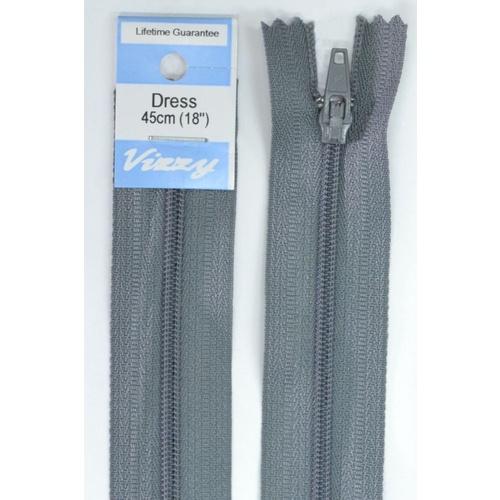 Vizzy Dress Zip, 45cm Colour 62 GREY