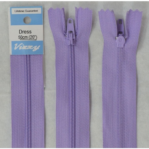 Vizzy Dress Zip, 50cm Colour 96 LAVANDER