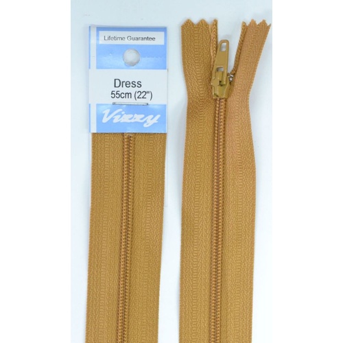 Vizzy Dress Zip, 55cm Colour 09 SUEDE