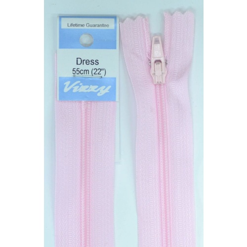 Vizzy Dress Zip, 55cm Colour 26 BABY PINK