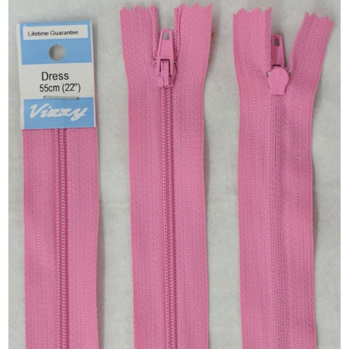 Vizzy Dress Zip, 55cm Colour 28 LOLLY PINK