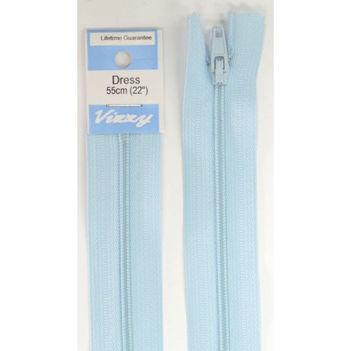 Vizzy Dress Zip, 55cm Colour 50 SKY BLUE