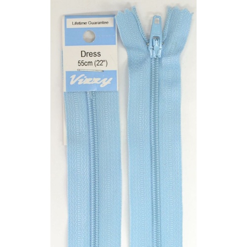 Vizzy Dress Zip, 55cm Colour 52 CORNFLOWER BLUE