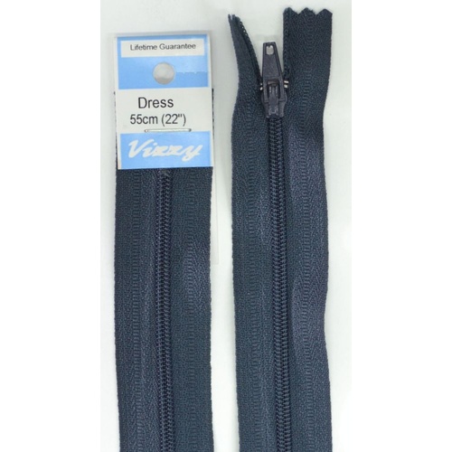 Vizzy Dress Zip, 55cm Colour 59 FRENCH NAVY