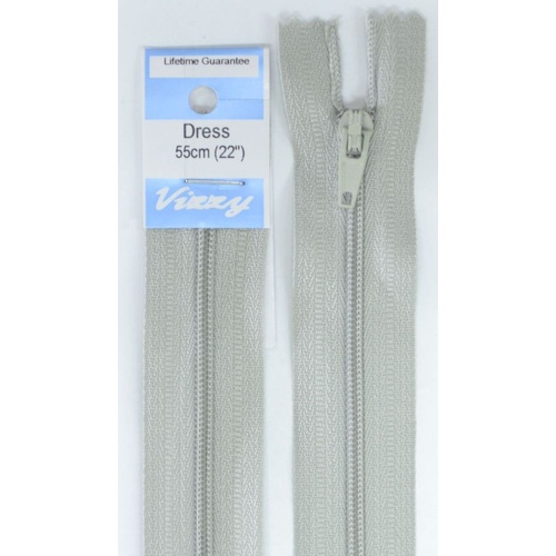 Vizzy Dress Zip, 55cm Colour 60 SILVER GREY
