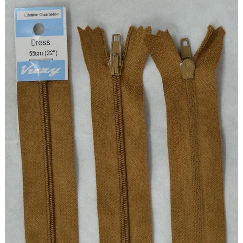 Vizzy Dress Zip, 55cm Colour 95 KHAKI