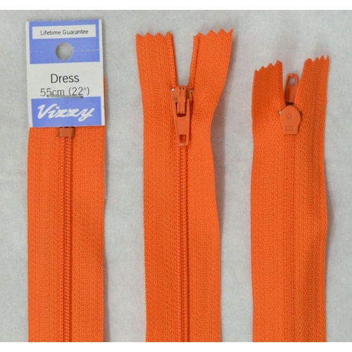 Vizzy Dress Zip, 55cm Colour 99 NECTAR