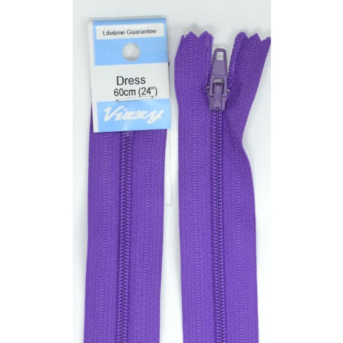Vizzy Dress Zip, 60cm Colour 109 PURPLE
