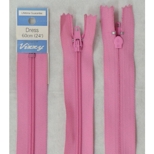 Vizzy Dress Zip, 60cm Colour 28 LOLLY PINK