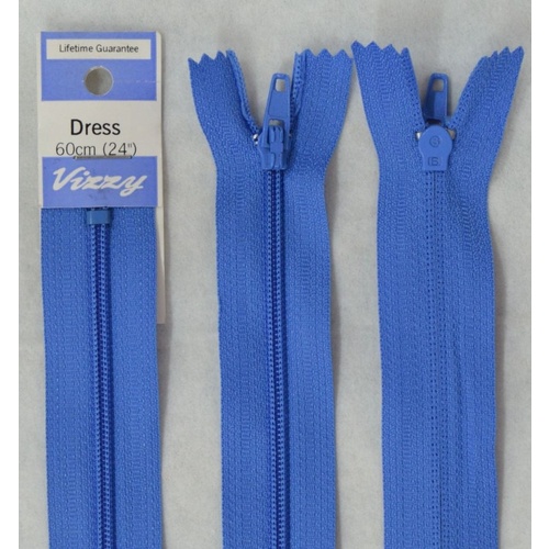 Vizzy Dress Zip, 60cm Colour 54 SAXE BLUE