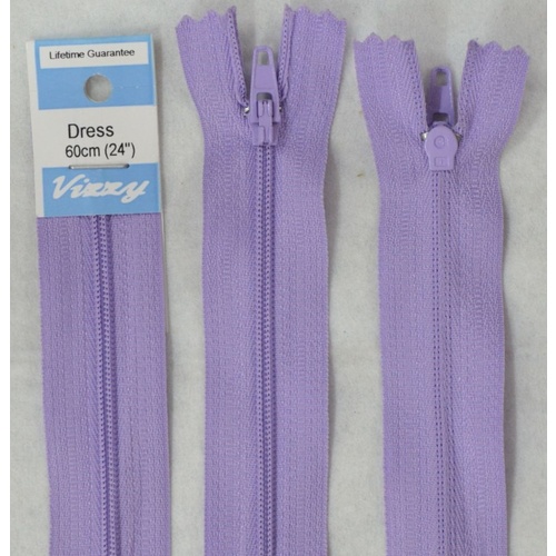 Vizzy Dress Zip, 60cm Colour 96 LAVANDER