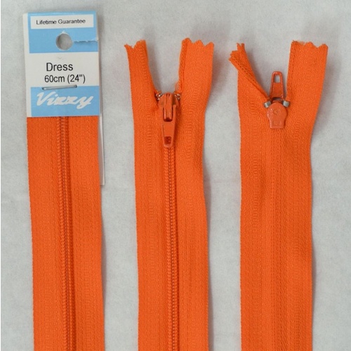 Vizzy Dress Zip, 60cm Colour 99 NECTAR