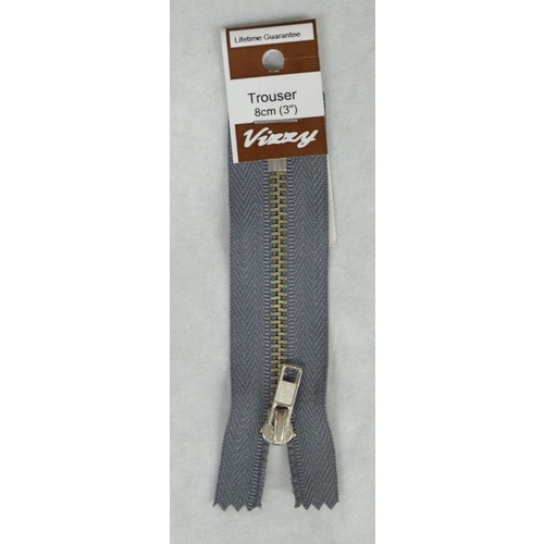Vizzy Trouser Zip 8cm GREY