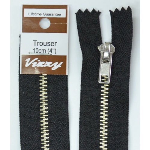 Vizzy Trouser Zip 10cm BLACK