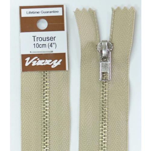 Vizzy Trouser Zip 10cm NATURAL For Trousers