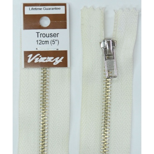 Vizzy Trouser Zip 12cm WHITE