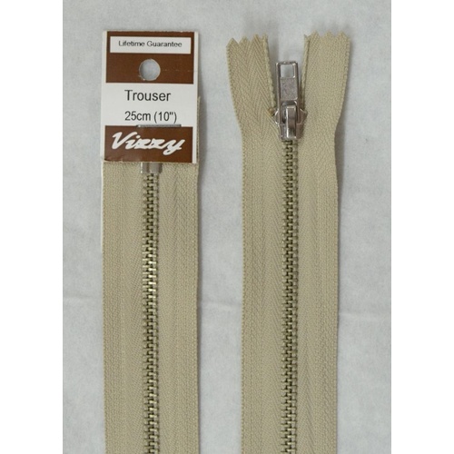 VIZZY Trouser Zip 25cm NATURAL