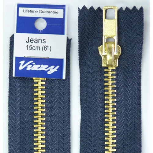 Vizzy Jeans Zip 15cm FRENCH NAVY