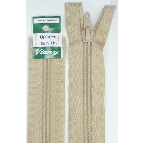Vizzy Open End Zip 35cm 07 NATURAL