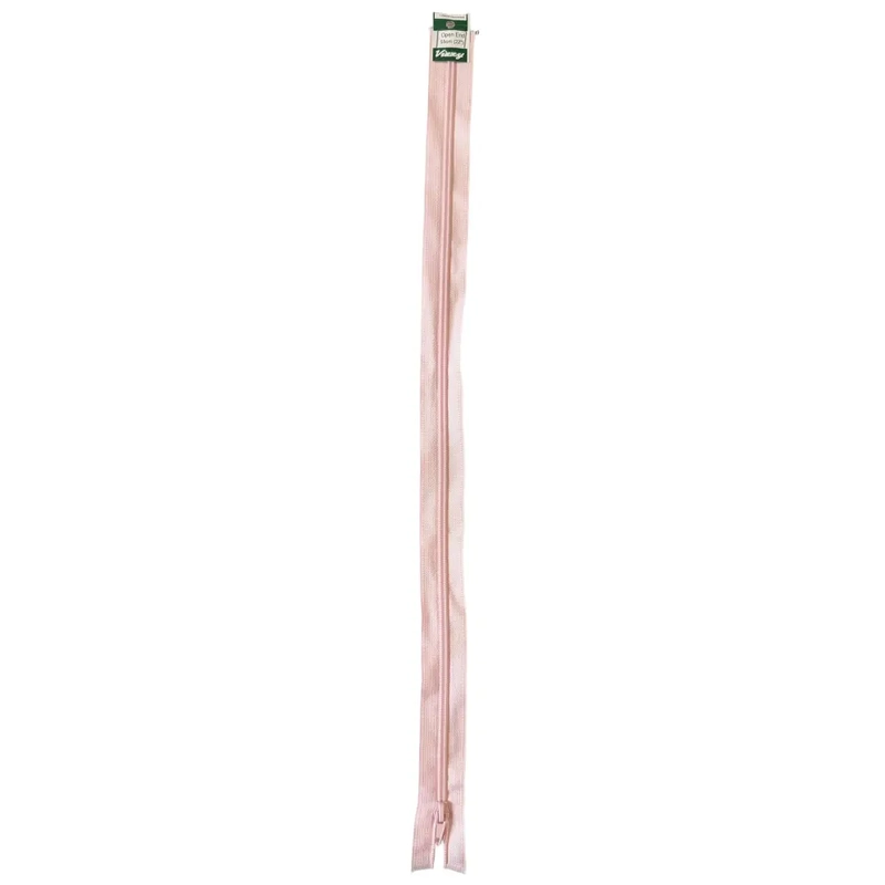Vizzy Open End Zip 55cm, Colour 26 BABY PINK