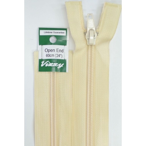 Vizzy Open End Zip 60cm, Colour 04 CALICO