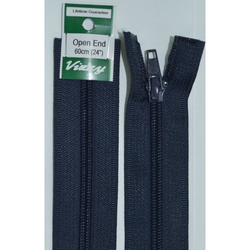 Vizzy Open End Zip 60cm, Colour 59 NAVY