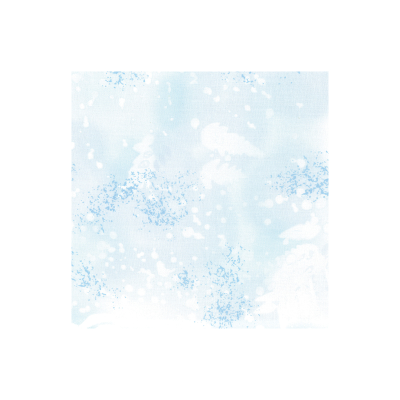 Fossil Fern POWDER BLUE (2H) Cotton Fabric, 110cm Wide per 63cm REMNANT