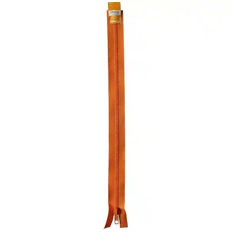 Vizzy Chunky Open End Zip 40cm, Colour 67 ORANGE