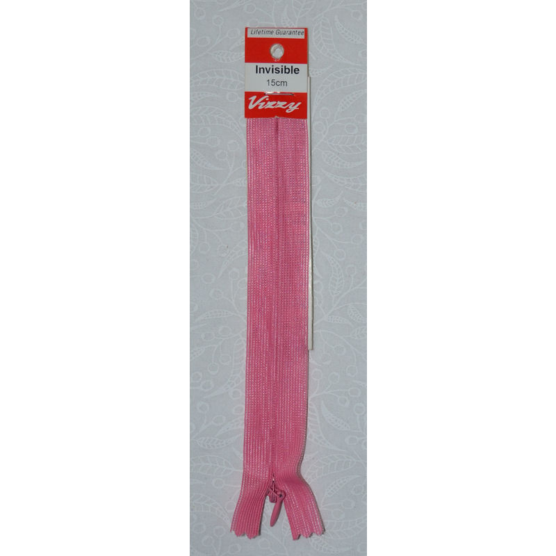 Vizzy Invisible Zip 15cm, Colour 105 GRENAINE