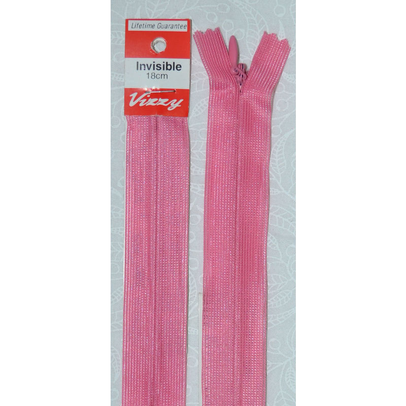 Vizzy Invisible Zip 18cm, Colour 105 GRENAINE